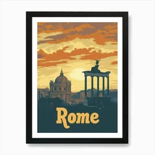 Aihrgdesign A Mid Century Modern Tr Framed Wall Art Poster Canvas Print Picture