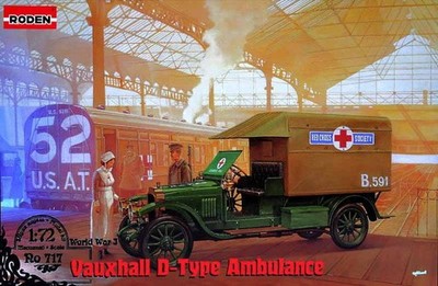 Vauxhall D-type Red cross / 1:72 - Roden 717