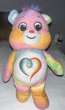 Care Bears 2021 Togetherness Bear Plush 9" With Glitter Eyes And Heart Kid Toy