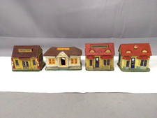 Made In Japan Set of 4 Plaster Houses No Original Boxes C-6