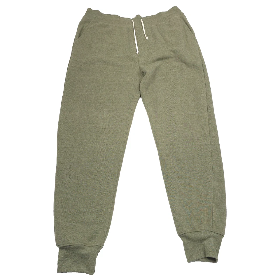 Pantalones deportivos alternativos acogedores ecológicos de vellón verde para hombre talla XL Foto 2 de 4