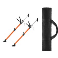 2Pack Cabinet Support Pole 21.3-60IN Steel Telescopic 154LBS Lifting Drywall