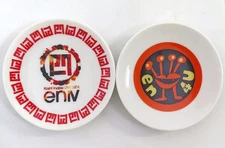 Plate/bowl Koshi Inaba 2-piece set A (tour logo/en4u) "Koshi Inaba LIVE 2024
