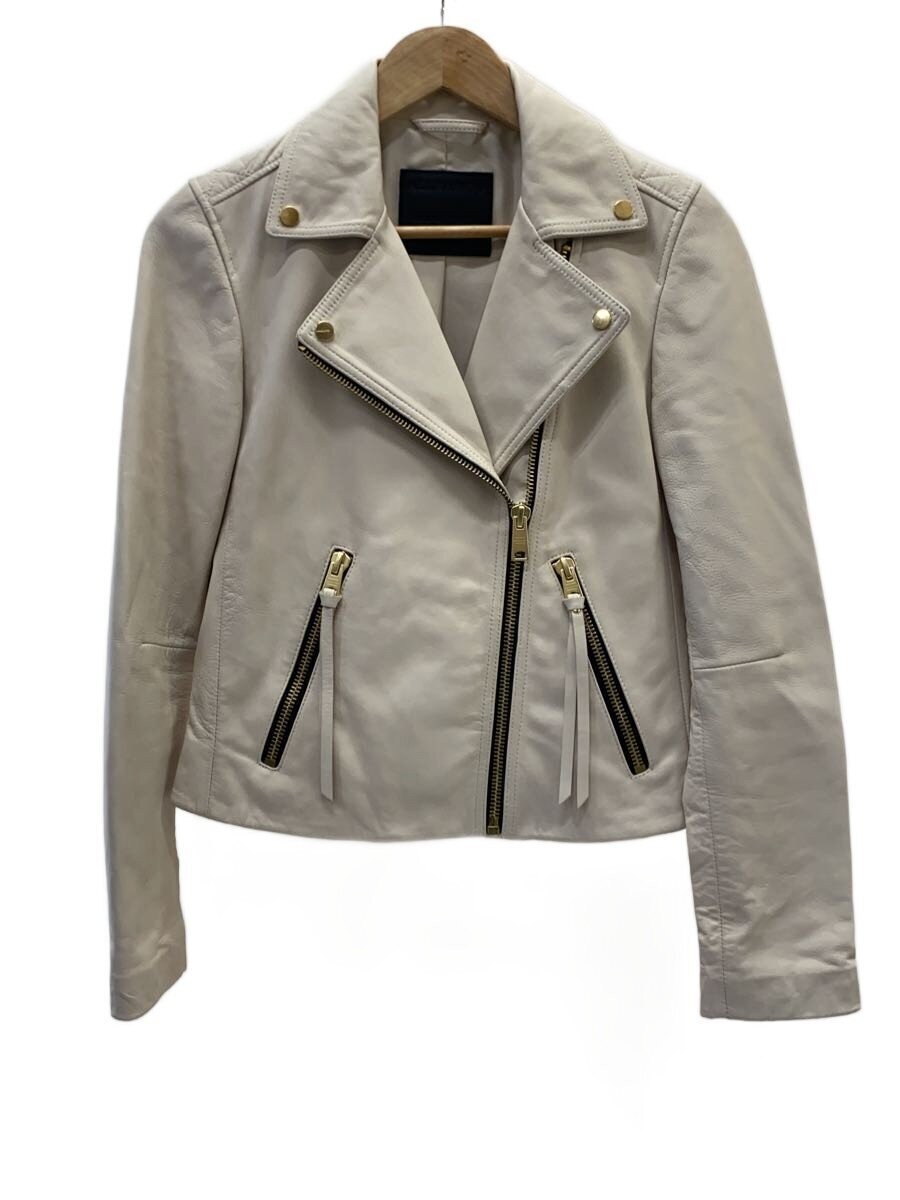 Allsaints Double Riders Jacket/36/Leather/Crm 3476