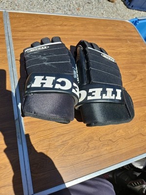 Itech HG 100 15inch Black Hockey Gloves Used