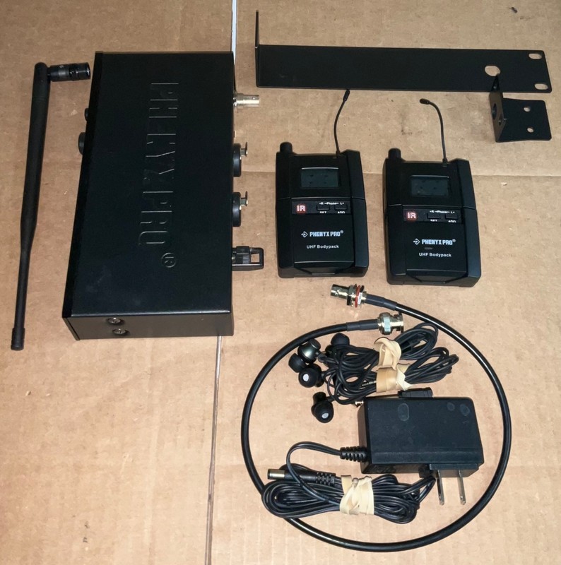Phenyx Pro PTM-10 In Ear Monitor Wireless System With 2 Bodypacks
