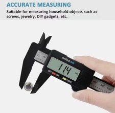 Herramienta de medición Vernier calibre LCD pinza digital 6" 150 mm + paquete de 10 LR44