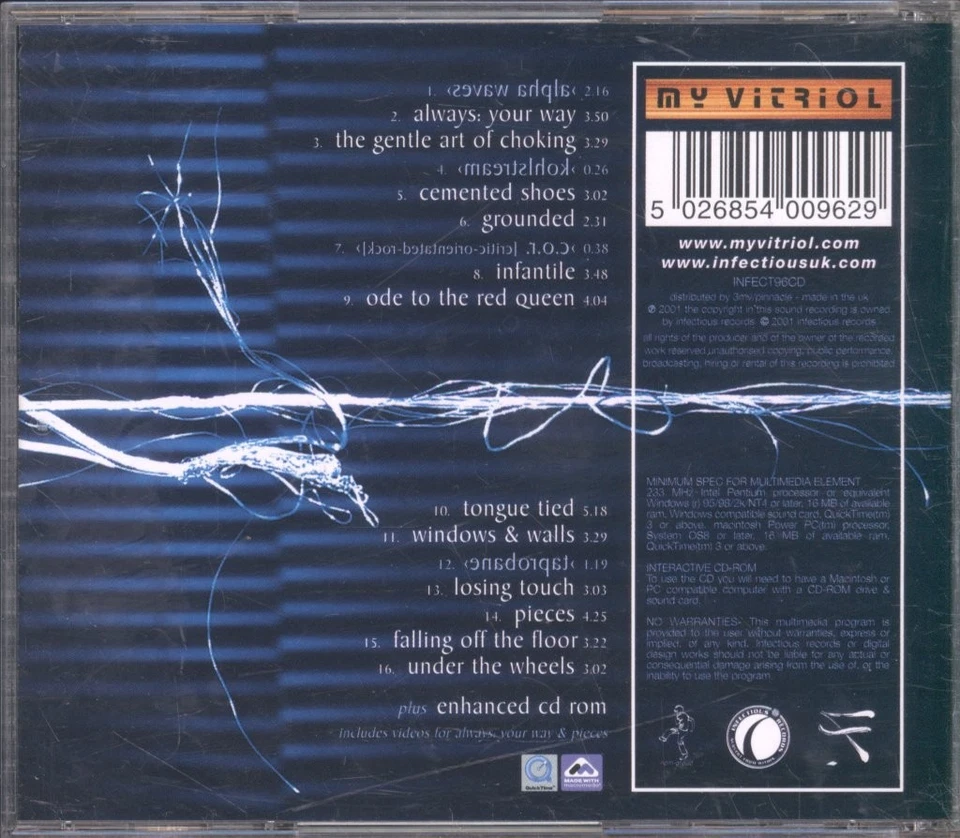 My Vitriol Finelines CD UK Infectious 2001 enhanced CD. Has info sticker on - Bild 2 von 3