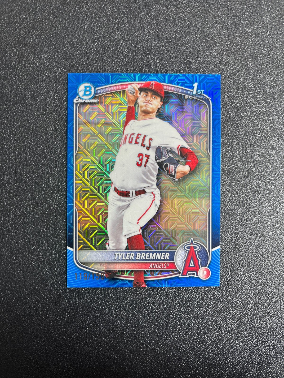 2025 Bowman Draft #BDC-37 Tyler Bremner 1st Blue Mojo Refractor 119/150 BJST