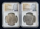 2021-S Morgan & Peace Dollar NGC MS70 100th Anniversary Silver Dollar Set