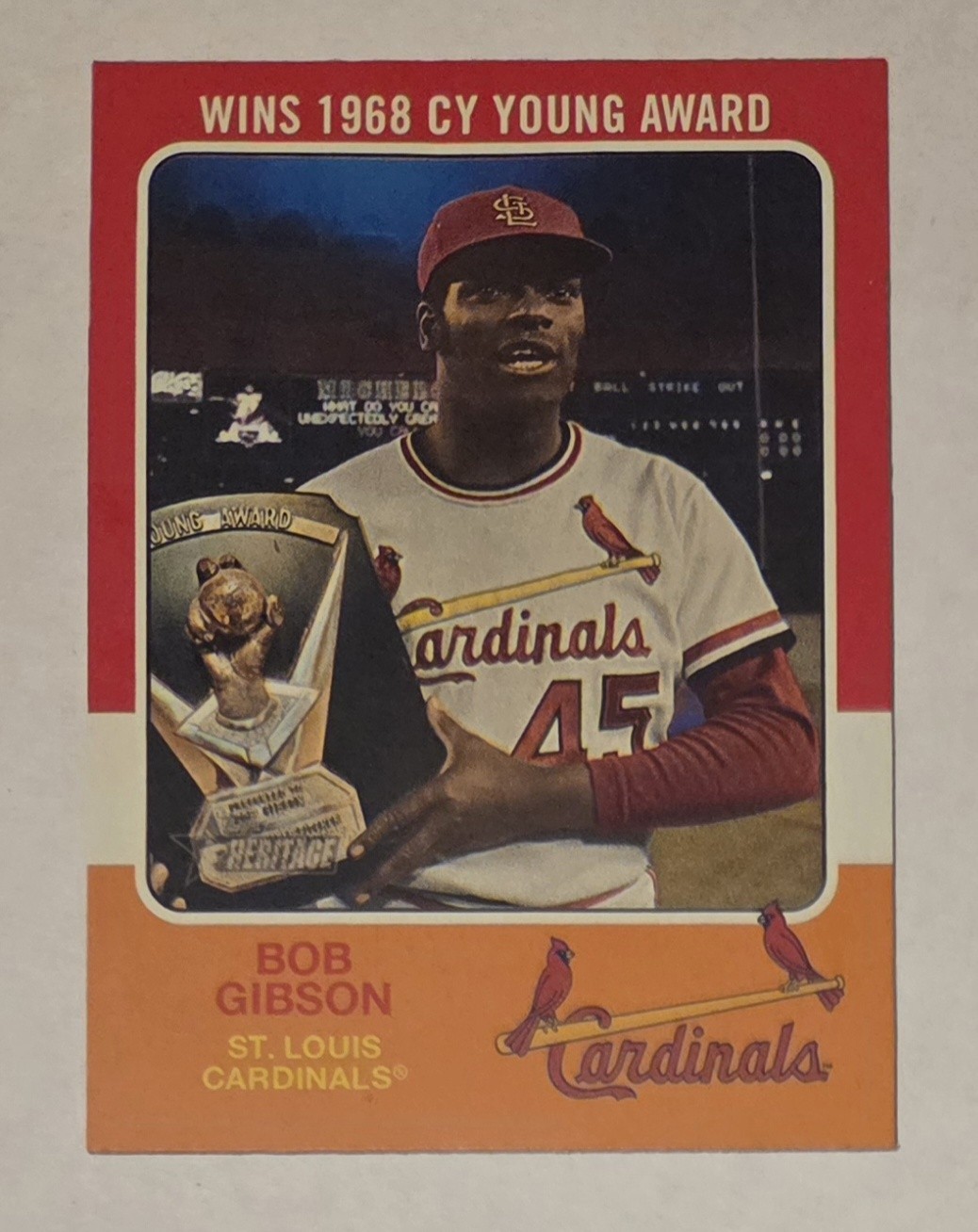 Bob Gibson #75R-7 Baseball Cards 2024 Topps Heritage 1975 Retires trading card — raw and PSA graded price guide