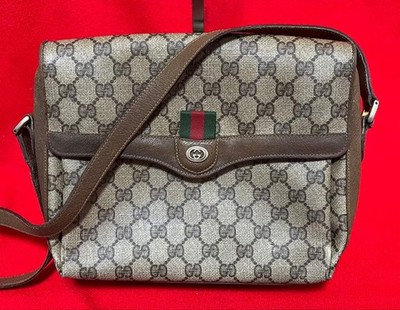 GUCCI PVC Crossbody Bag Women Auth 9.44 x 7.48 x 3.54inch