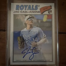 Topps Heritage Jac Caglianone Royals Autograph Rookie #18-OF Baseball Card