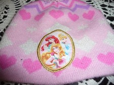 GIRLS PINK PRINCESS BEANIE WITH POM POM VERY CUTE