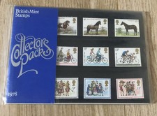 GB Great Britain QEII British Mint Stamps COLLECTORS PACK 1978 Horses/Cycling
