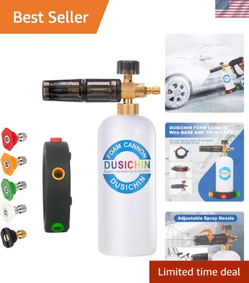 #ad Heavy Duty Foam Cannon with Adjustable Nozzle for Professional Pressure Washing $29.99