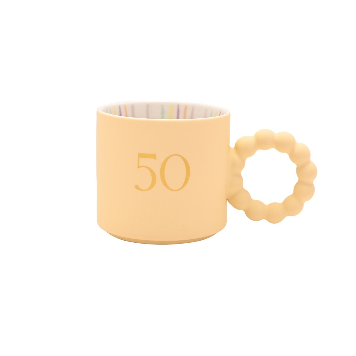 50th Birthday Mug Gift Boxed Confetti Design by Widdop and Co Gifts for Her