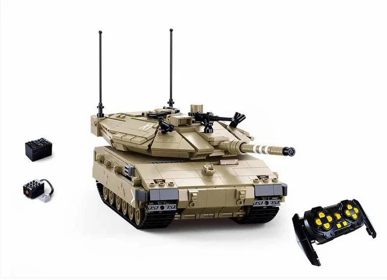 SLUBAN - B1022 Power Bricks - MERKAVA MK4 Battle Tank - Remote Control - 937 Pcs - Image 2 of 4
