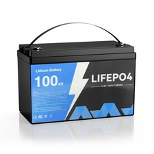 12V 100Ah LiFePO4 Lithium Battery Deep Cycles RV Marine Trolling Motors Off-grid