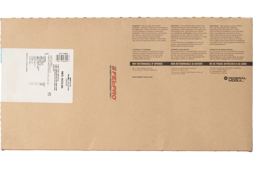 Junta de colector de admisión FelPro compatible con Buick Century Regal V6 1994-1996 3,1 L MS95536 Foto 3 de 4