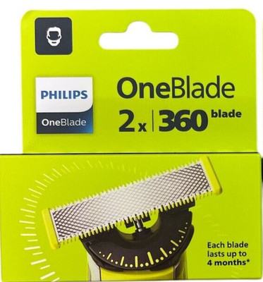 Philips OneBlade 360 Ersatzklinge für alle OneBlade und Pro Modelle 2 Stück