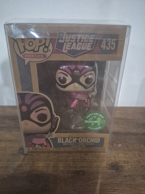 Black Orchid Funko Pop #435 Walmart Exclusive Earth Day 2022 in Pop Protector