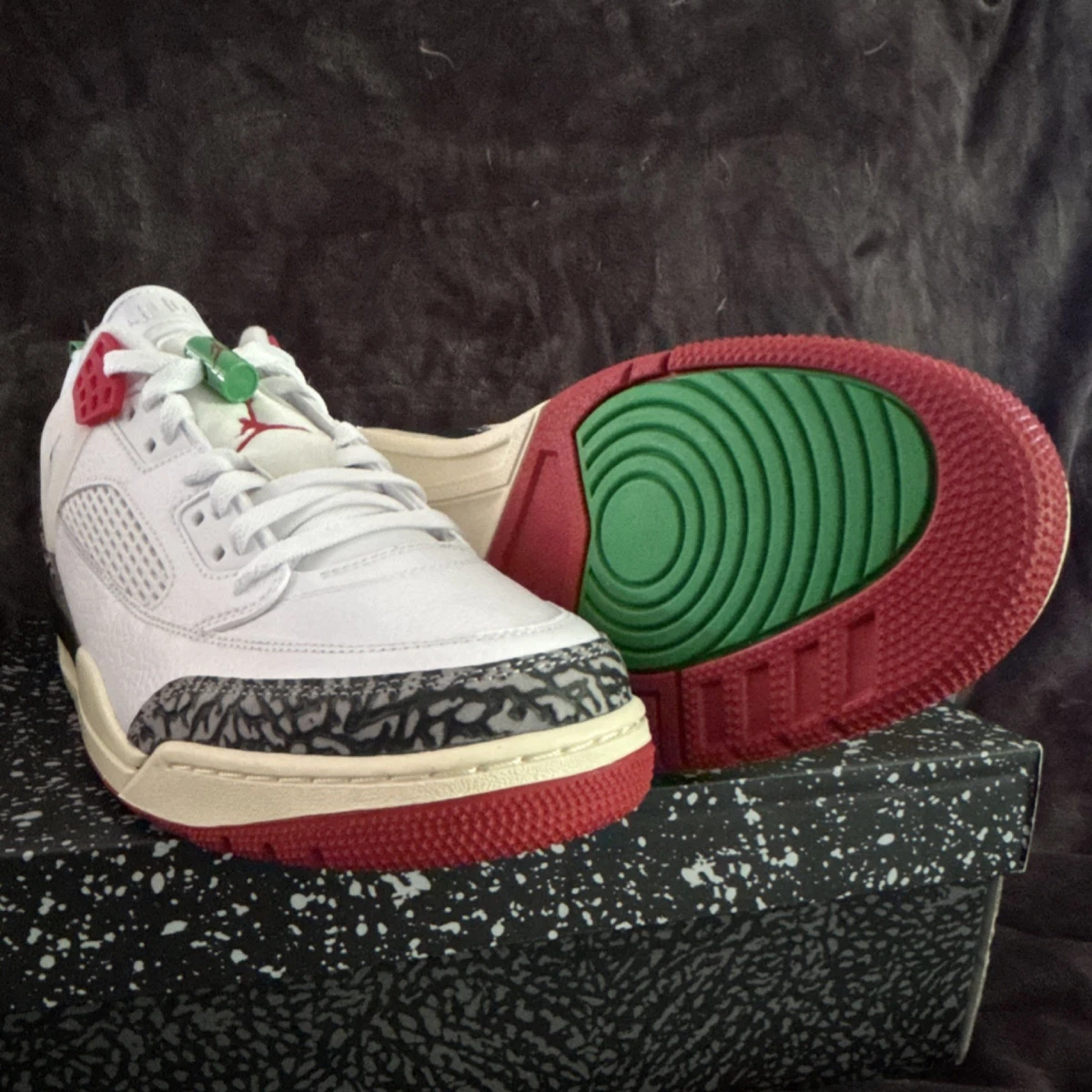 Jordan Spizike Low SE Do The Right Thing White Red Green IM7425-100 Herren