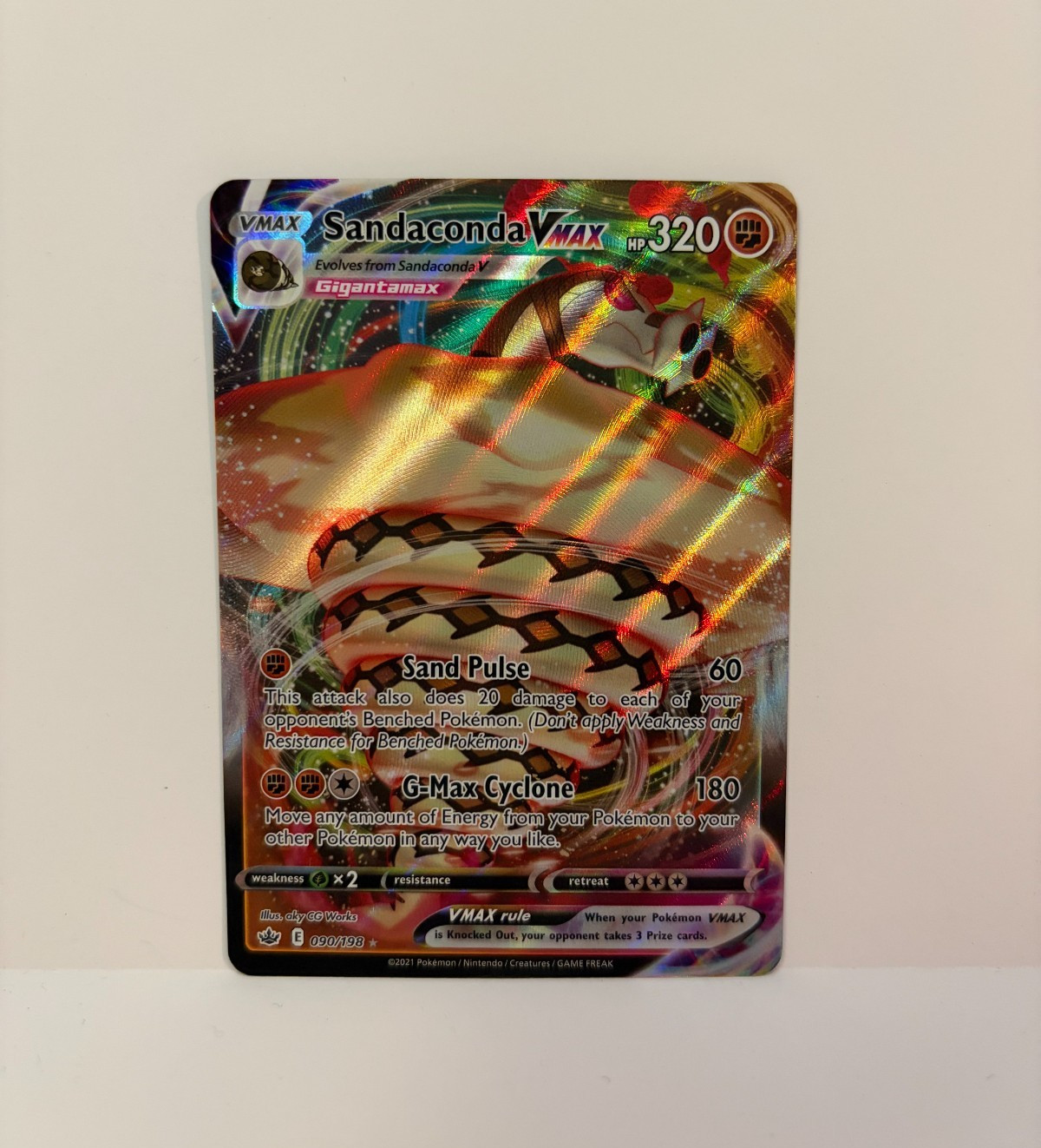 Pokemon Sandaconda VMAX 090/198 Chilling Reign Holo Ultra Rare NM