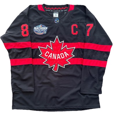 Sidney Crosby Team Canada New Large 52 L RARE Jersey Nations Penguins  Black