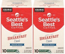 Seattle's Best Breakfast Blend Medium Roast K Cup Coffee Pods 2 Pack