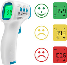 Non-Contact Infrared Forehead Thermometer, Clinically Proven Fast Accurate Resul