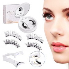 Magnetic Eyelashes with Applicator Tool – Effortless Natural Finish Lash Kit