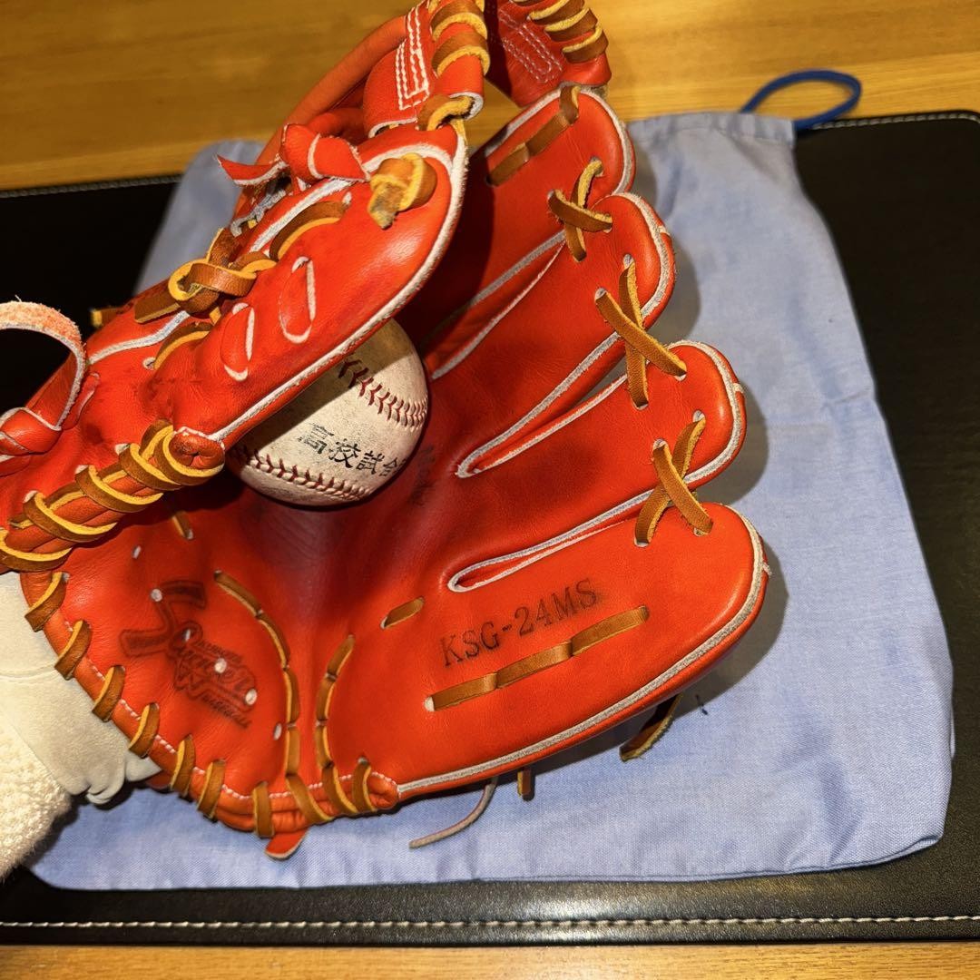 防具 SLUGGER Kubota Slugger Infielder's Hard Glove KSG24MS F Orange