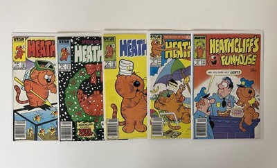Heathcliff 1, 6, 8 & 18 and Heathcliff's Funhouse 10 Newsstand Editions