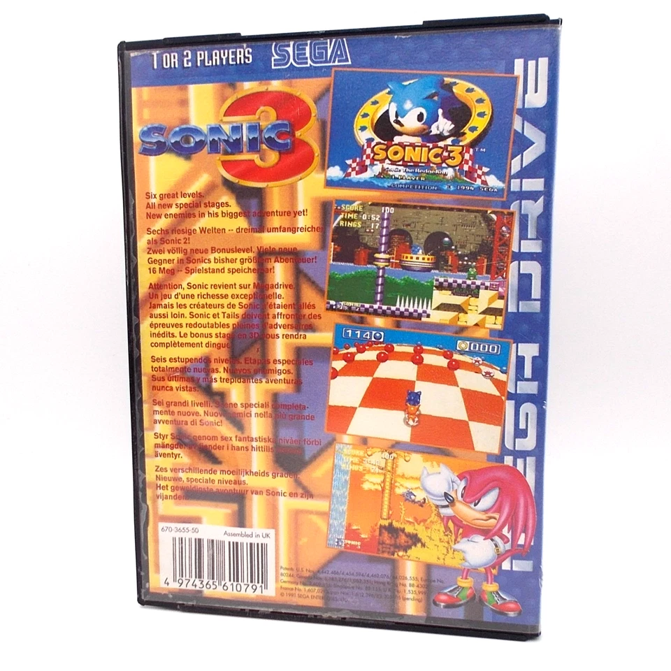 Sonic the Hedgehog 3 - Sega Mega Drive - ohne Anleitung - Bild 2 von 4