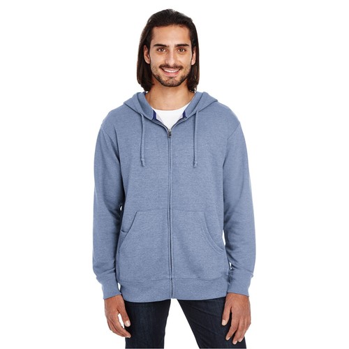 Threadfast Apparel Unisex Triblend French Terry Full-Zip - Picture 13 of 31
