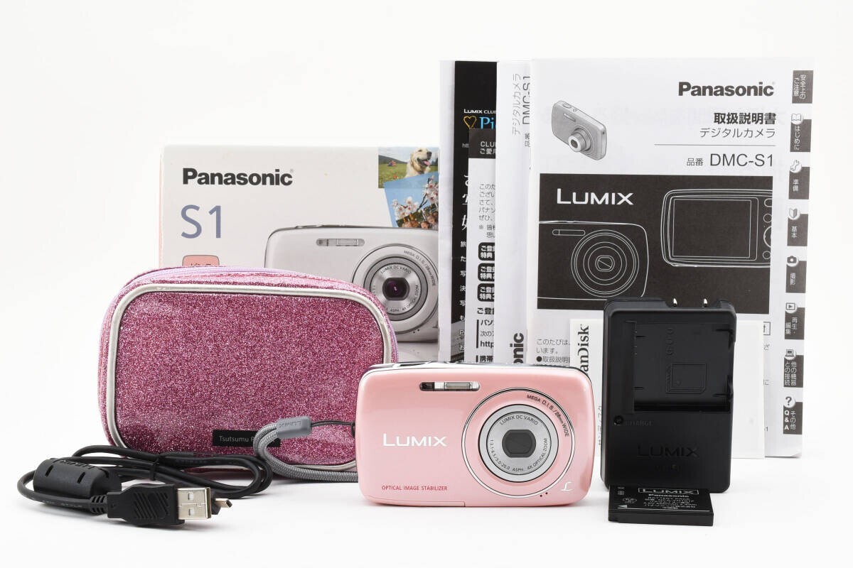 Panasonic - Panasonic LUMIX DMC-S1　ピンク Panasonic Lumix DMC-S1 12.1MP Digital Camera Pink Japanese