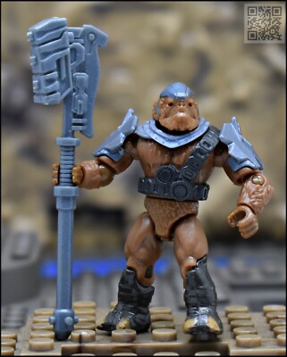 #ad #ad HALO MEGA CONSTRUX BLOKS COVENANT STEEL BLUE BRUTE CAPTAIN MINI FIGURE $14.99