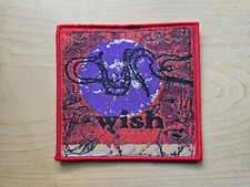 THE CURE, WISH, SEW ON RED BORDER WOVEN PATCH