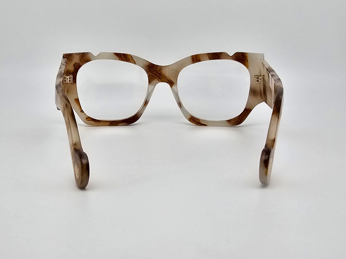 Fenty FY400171 55E Brown Ivory Marble Sunglasses Frame w  display picture 3