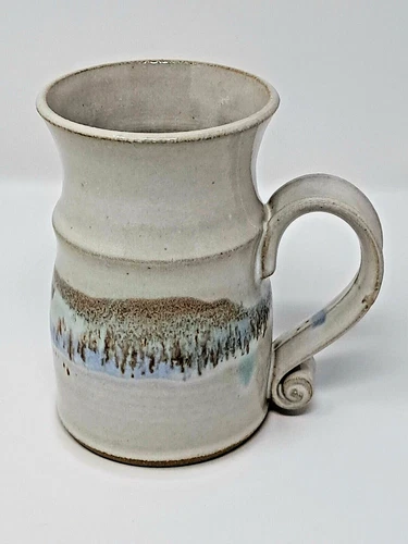 Boyd 1993 Stoneware 8 fl oz Coffee Mug heavy handmade Studio Pottery vintage