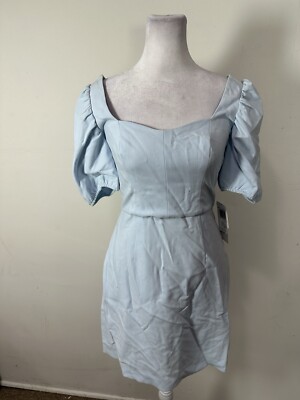 french connection berina whisper mini dress FRENCH CONNECTION Berina Whisper Puff Sleeve Dress