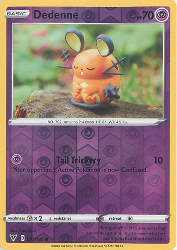 Pokemon - Dedenne - 077/185 - Reverse Holo - Vivid Voltage - NM/M