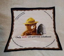 Vintage Smokey the Bear Bandana Handkerchief Scarf Fire Prevention Tips Matches