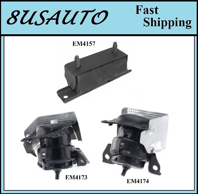 3PCS MOTOR & TRANS MOUNT FIT Cadillac Escalade, Escalade ESV 6.2L - AUTO TRANS