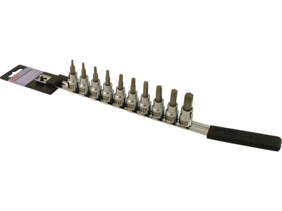 CRUZ TOOLS 3/8 Drive Torx Bit Set TORX Socket Set 645536