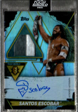 2021 Topps WWE Fully Loaded Auto Trash Can Relics #TSE Santos Escobar Auto