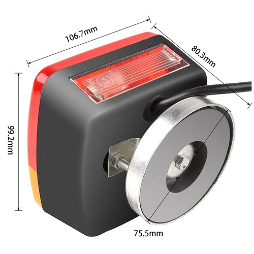 2x Barra luminosa rimorchio auto luci posteriori set illuminazione 7 poli con magnete 7 m - Foto 5 di 9