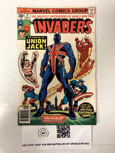 Invaders #8 Marvel Comics FN-VF Marvel Comics Group 13 LI1 | eBay