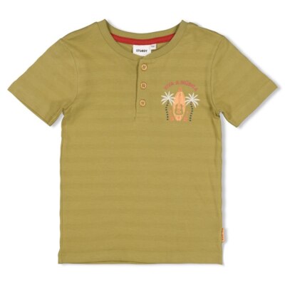 STURDY T-Shirt Happy Rio Knopfleiste grün Gr.128 SOMMER 2025 NEU 